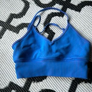 Blue sports bra Alo